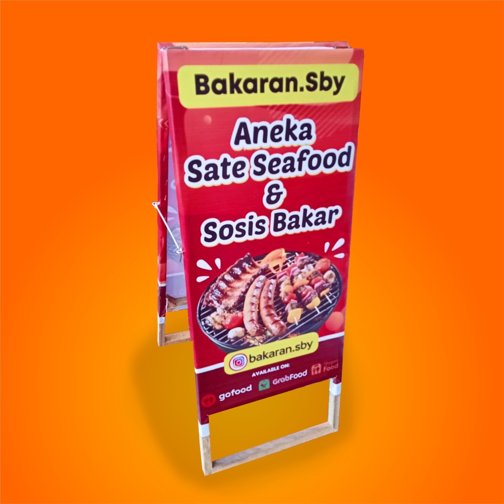 

Stand Banner Kayu 40 x 100 cm