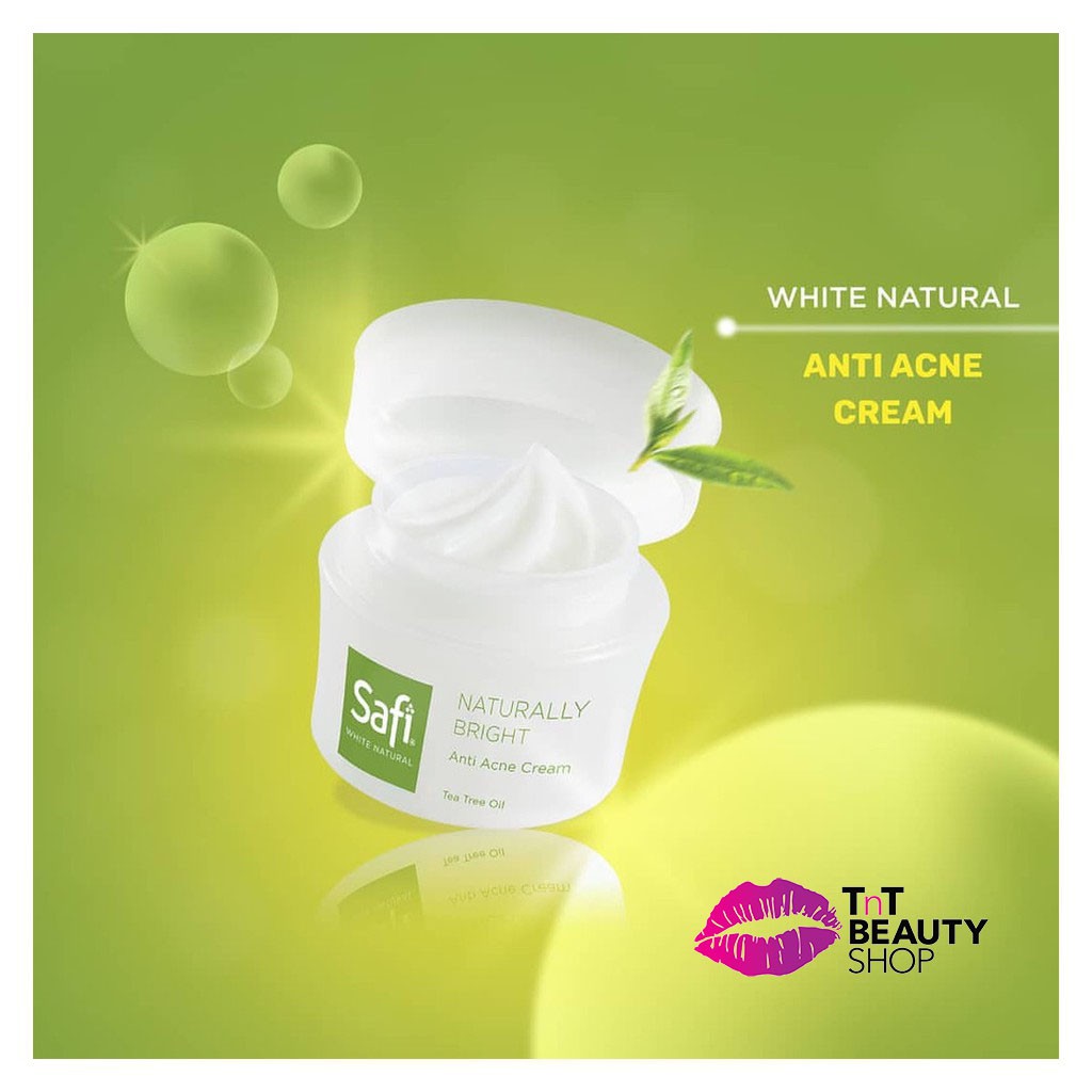 Jual Safi White Natural Anti Acne Cream Tea Tree Oil | Shopee Indonesia