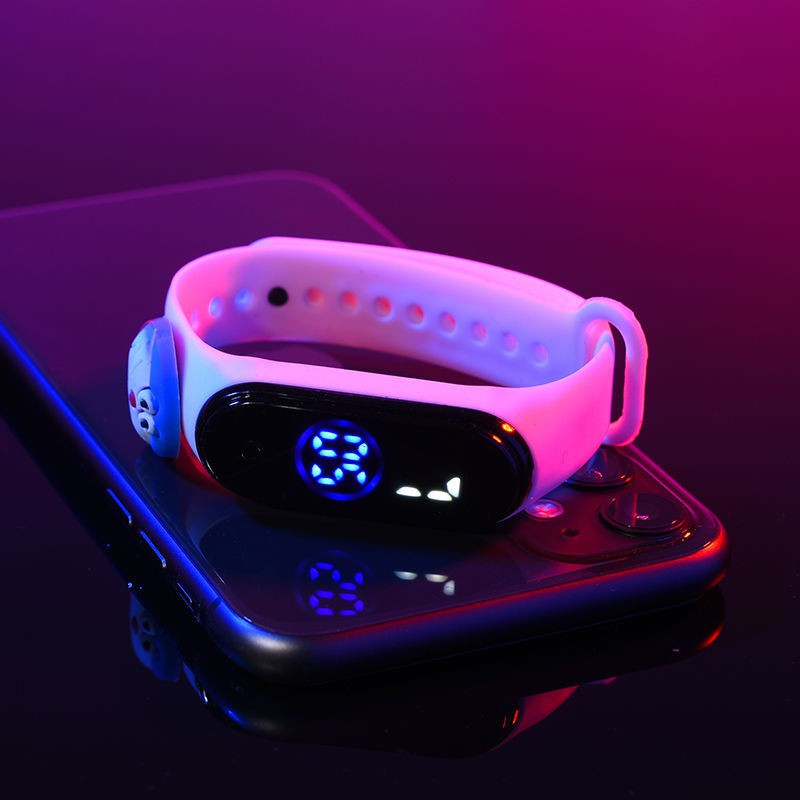 JT127 - JAM TANGAN LED TAHAN AIR IP68 JAM TANGAN WANITA LED JAM WANITA JAM KARAKTER JAM LED COD-3