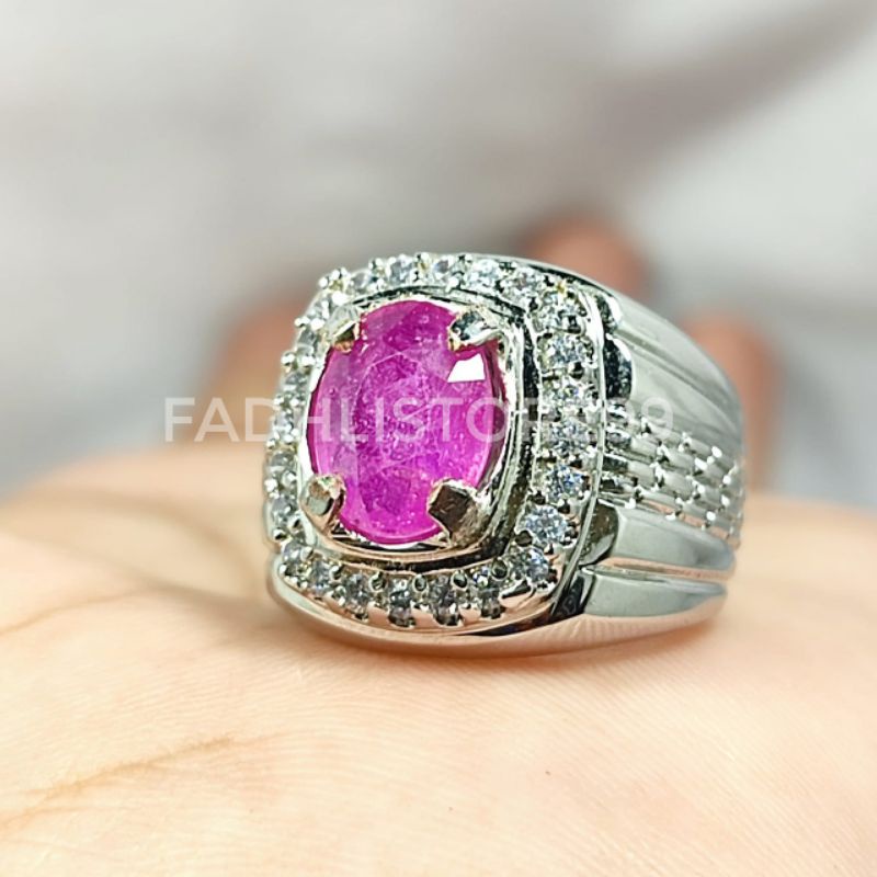 ASLI NATURAL BATU PINK RUBY TOP QUALITY SIAP PAKAI