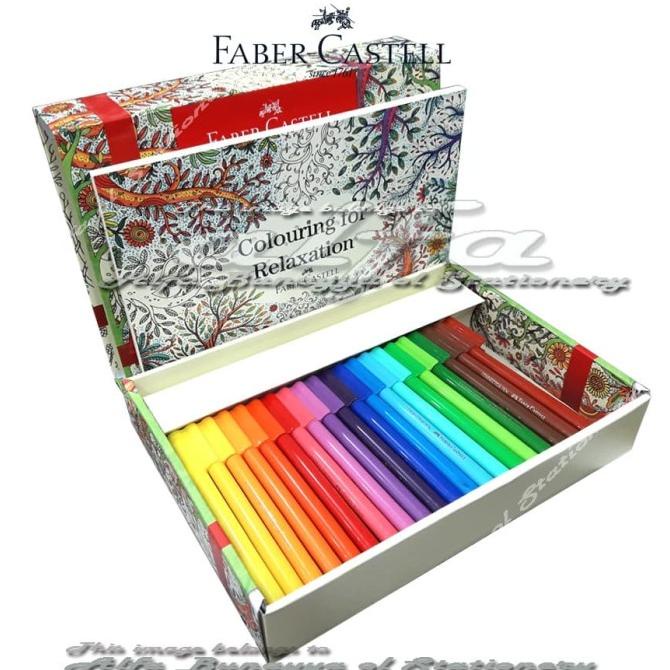 

FABER Colouring For Relaxation - Connector Pen 60 Plus Buku Mewarnai ---READY---