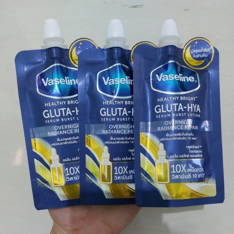 (-) VASELINE GLUTA HYA SACHET 30ML ORI THAILAND