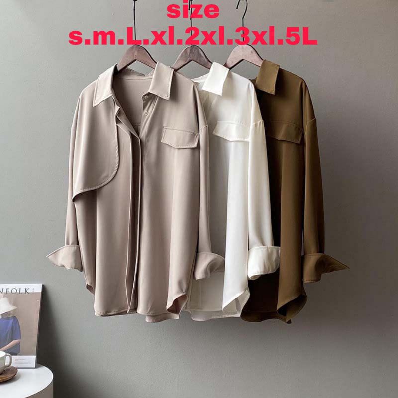 Kemeja Wanita PREMIUM Ukuran S . M . L .XL . XXL . 3XL . 5L KEMEJA WANITA JUMBO - KEMEJA KERJA - KEMEJA BIG SIZE  Gea Top