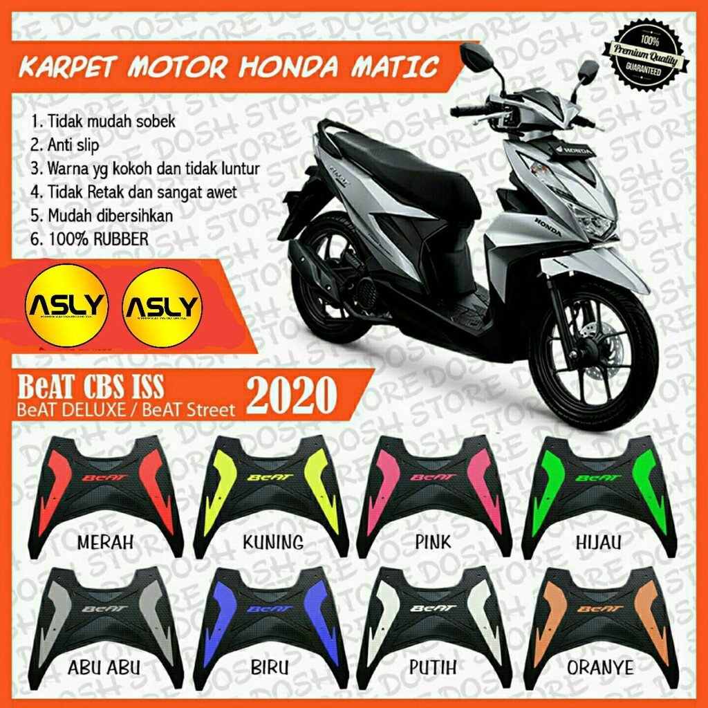 Keset, Pijakan Kaki beat, Karpet Motor Honda Beat, Alas Kaki, Beat, Keset Motor Meat