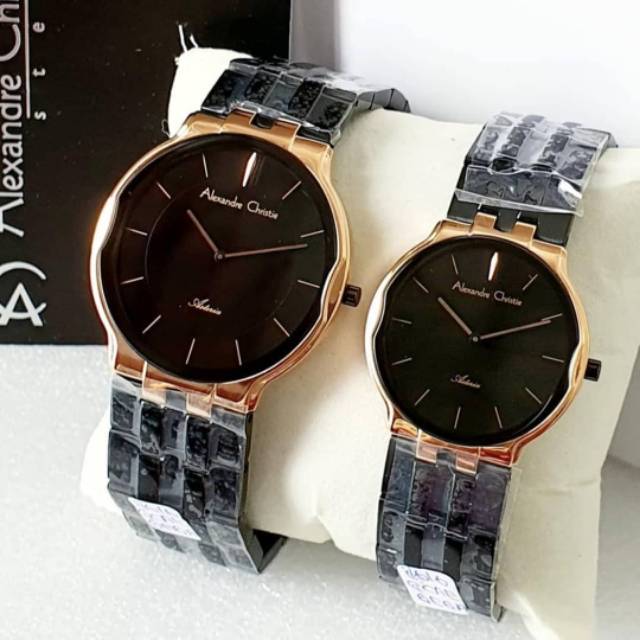 JAM TANGAN COUPLE ALEXANDER CRISTIE ORIGINAL AC8616 GARANSI/ALEXANDRE CHRISTIE PASANGAN AC 8616
