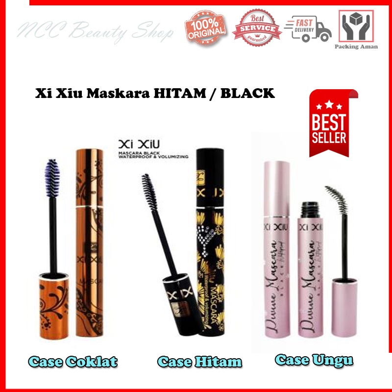 * NCC * Xi Xiu Maskara Black Hitam Xixiu Mascara Waterproof Volumizing