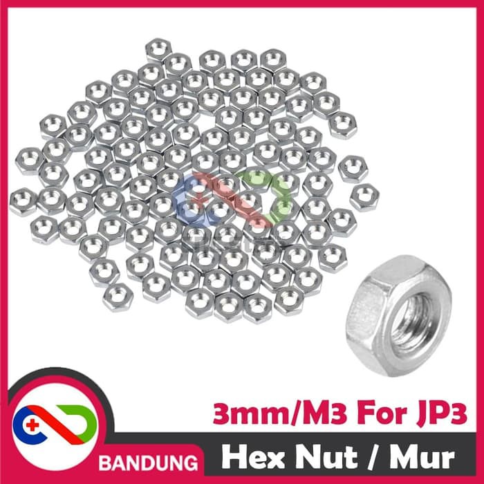 10PCS MUR 3MM HEX NUT 3MM FOR SPACER JP3 M3 HEX NUTE BAUD 3MM