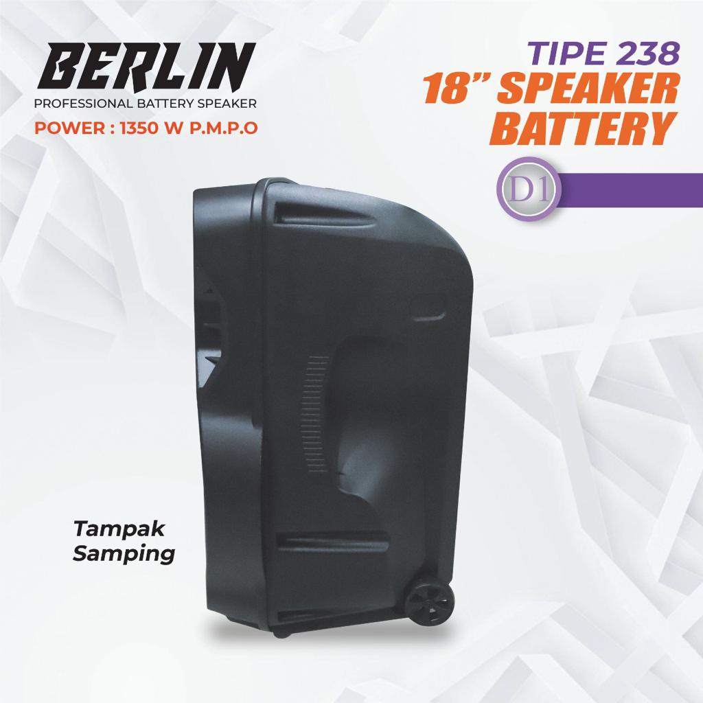 Speaker Portable Professional BERLIN 238 / 18inch Single Speaker