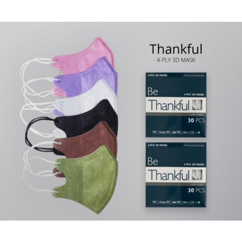 Thankful 4 Ply 3D Mask