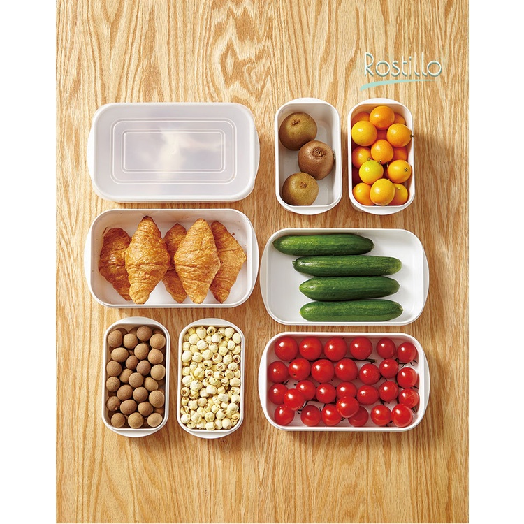 Rostillo BAKO - Kotak Makan Plastik Murah Bening Unik Kulkas Microwave Ringan Kontainer Plastic Food