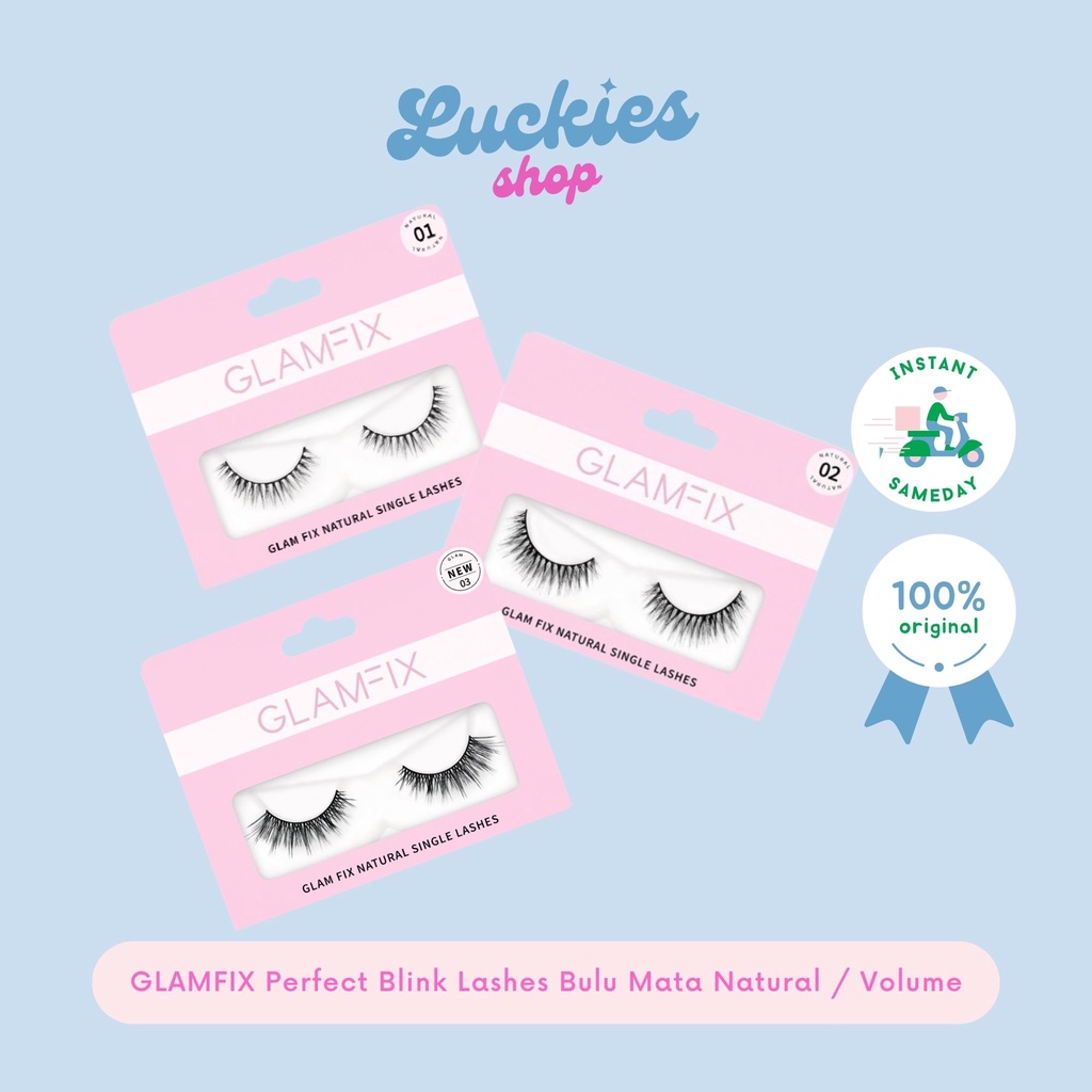 GLAMFIX Perfect Blink Lashes Bulu Mata Natural Volume 3D Volume New Bulu Mata Palsu Fake Eyelash