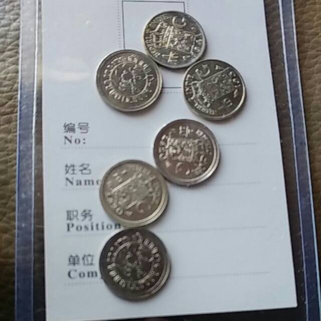 Nederland indie 1/10gulden silver coin