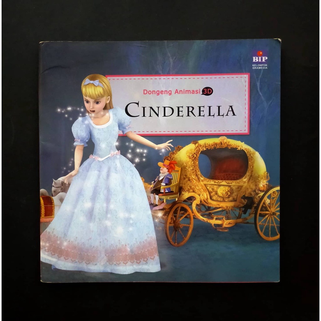 Buku Anak Dongeng Animasi 3D Cinderella
