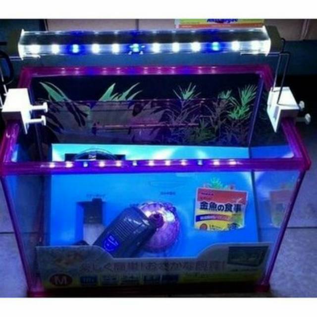 Lampu LED 60cm Tanning Arowana GOLDEN YANG YP 360 warna putih biru 10.000 KELVIN