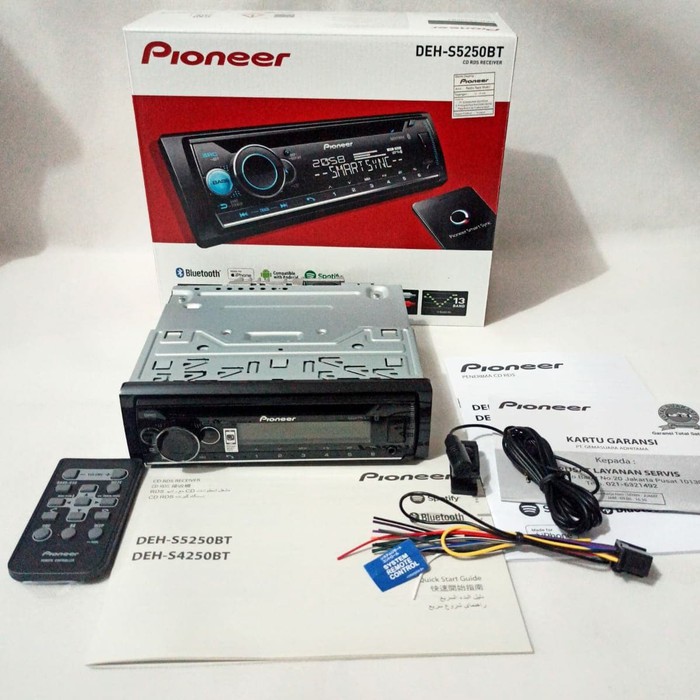 Pioneer DEH-S5250BT Single Din Smart Sync GPS Bluetooth Karaoke