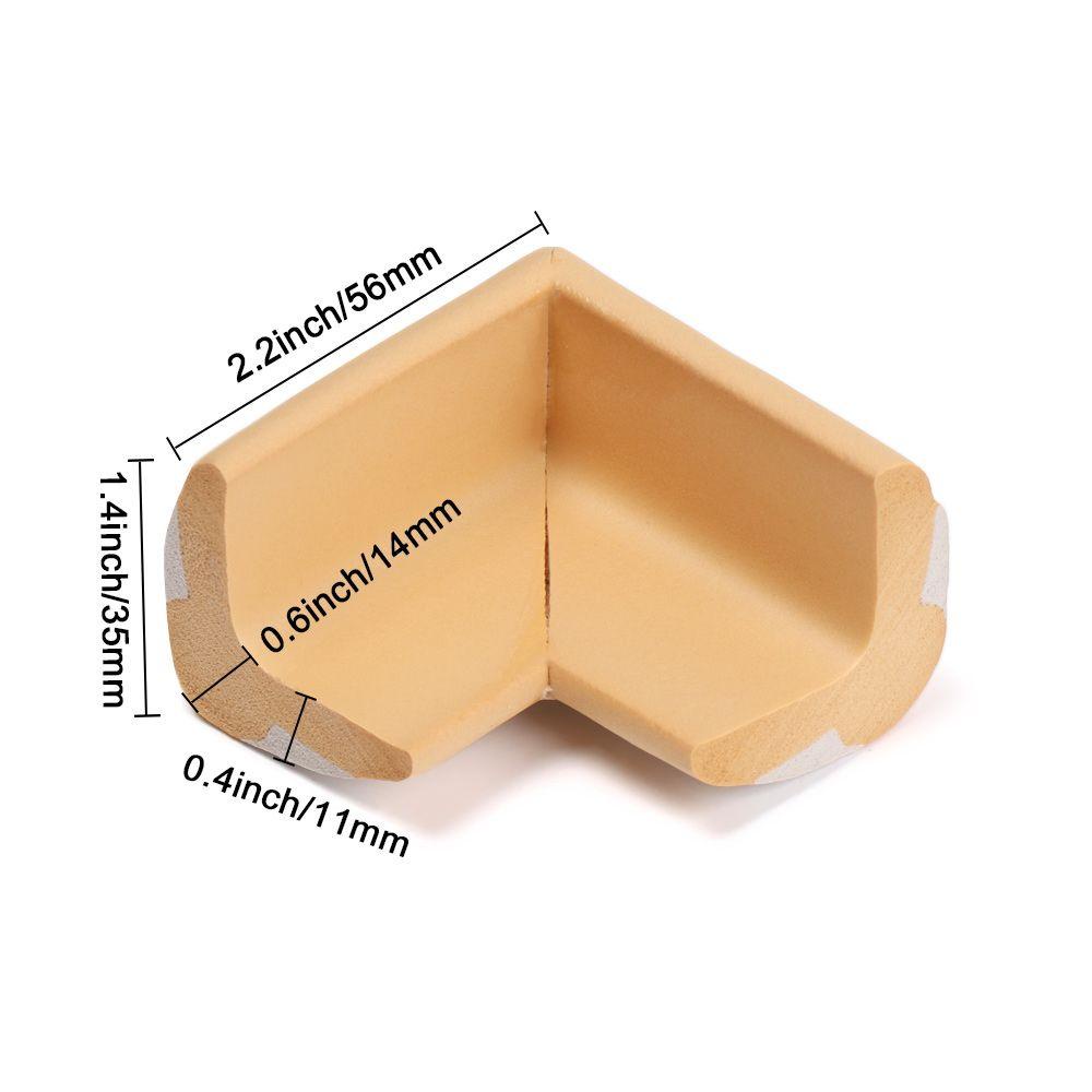 Nanas 4pcs Pengaman Sudut Anak Tk Pengaman Busa Bumper Anak Perlindungan Terhadap Benturan Meja Sudut Melindungi