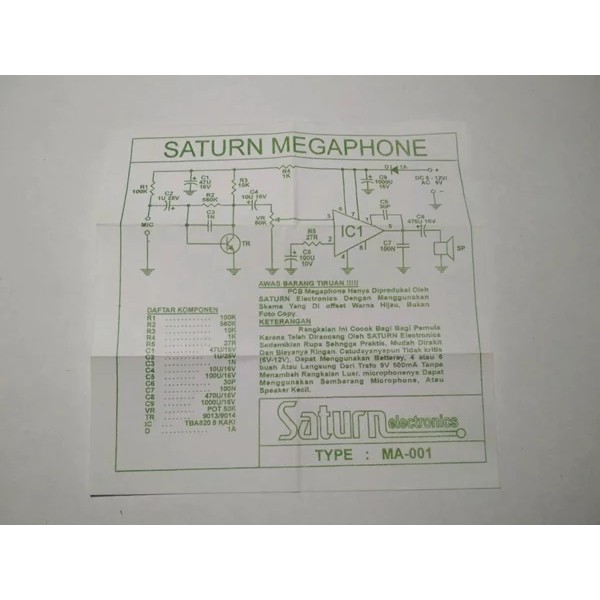 PCB Megaphone MA-001