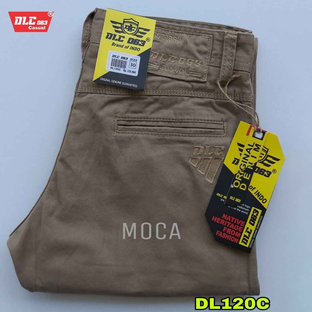 Celana kanvas sulfur DLC 063 kualitas bahan cardinal celana panjang model standart Slim fit