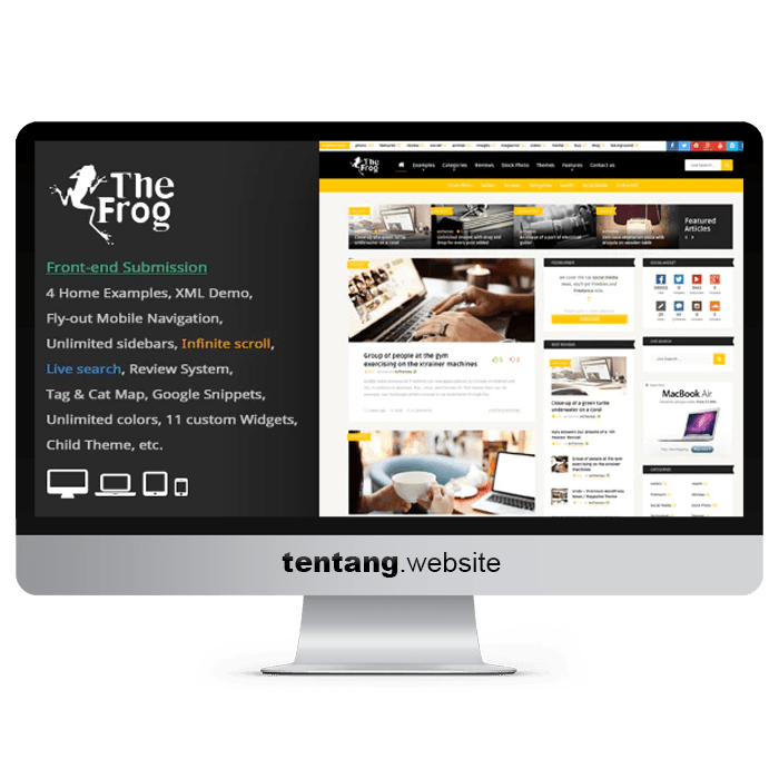 The Frog Creative News WP Theme