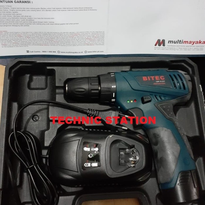 Bor Baterai BITEC Cordless drill CSR12-2Li CSR 12-2 LI