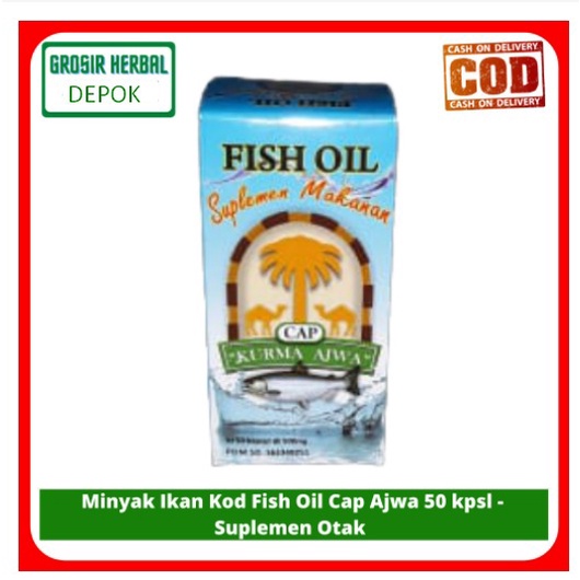 FISH OIL MINYAK IKAN FISH OIL EPA &amp; DHA CAP KURMA AJWA/IMAH MUSLIM