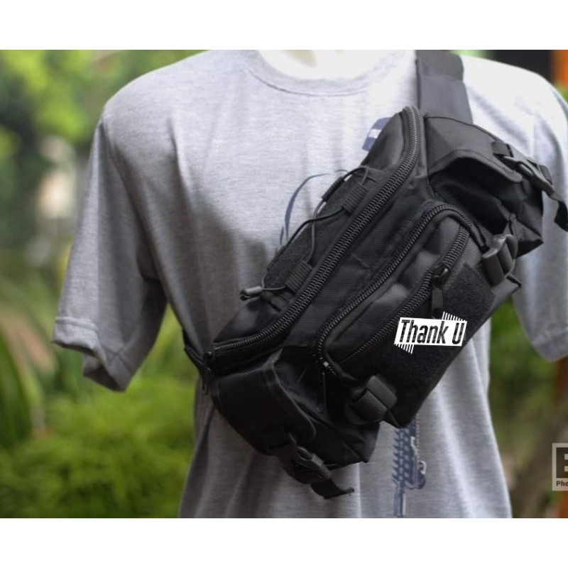 WAISTBAG ARMY TACTICAL // WAISTBAG PRIA (tanpa Tali)