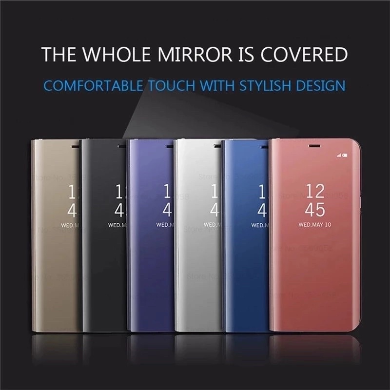 OPPO A96 A76 A36 4G 5G Flip Cover Clear View Case Mirror Standing Auto Lock