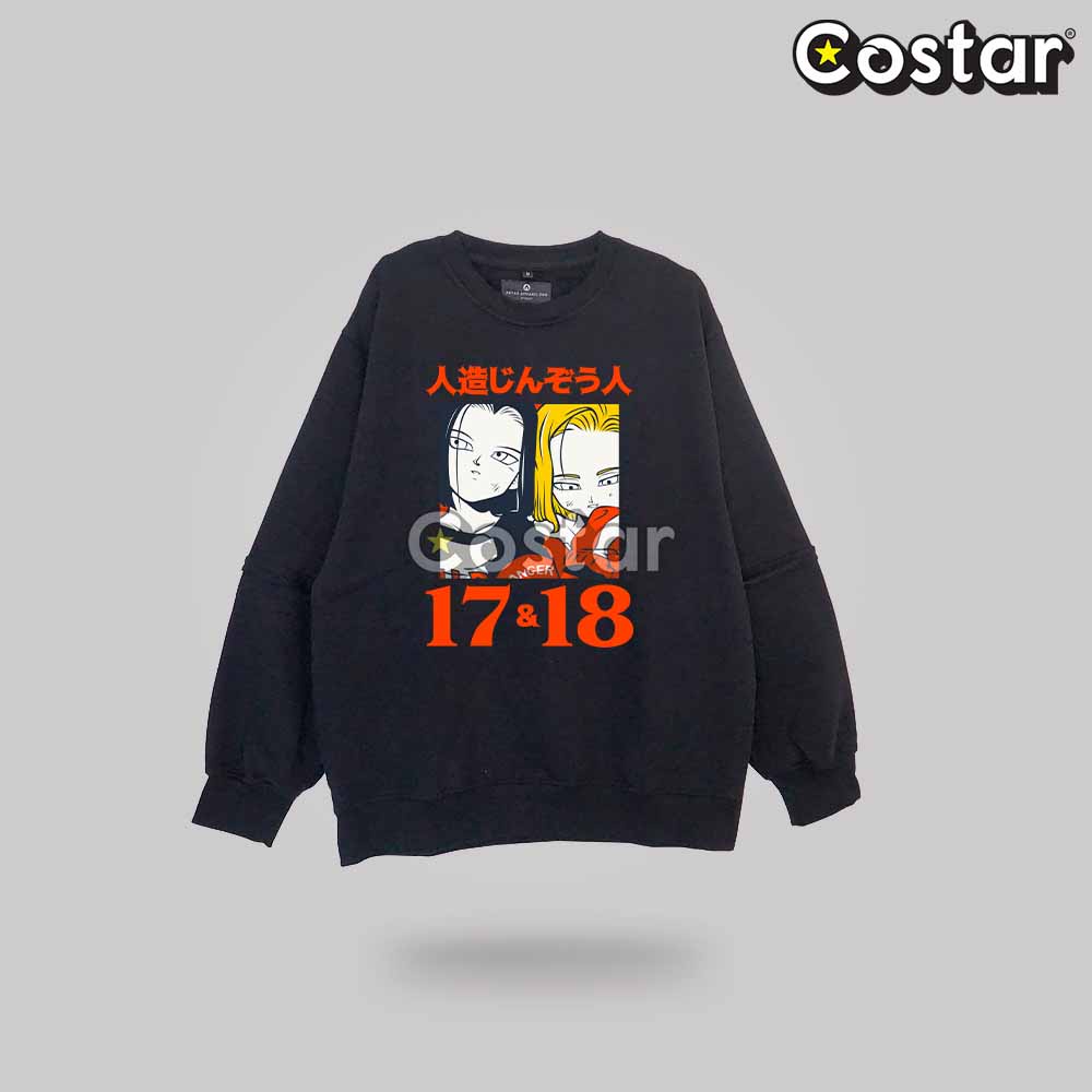 Sweater Oversized Dragon Ball - Android 17 &amp; 18