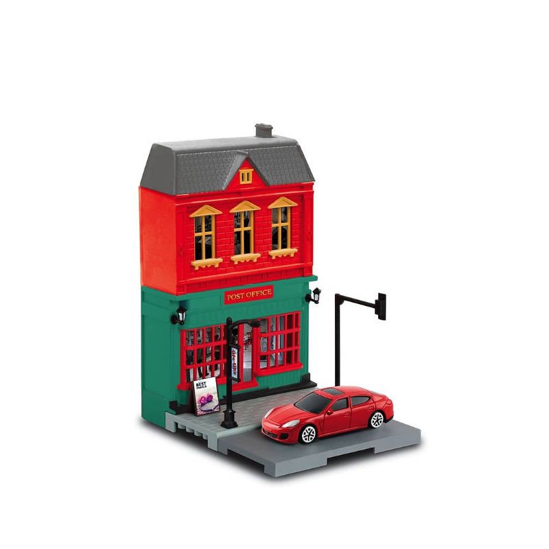 RMZ City Diorama Set Bakery Florist Pharmacy Bank Post Sport Shop diecast murah bmw audi porsche