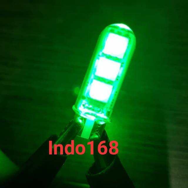 (INDO 168) Senja T10 6 Led Nyala Rgb Warna Warni