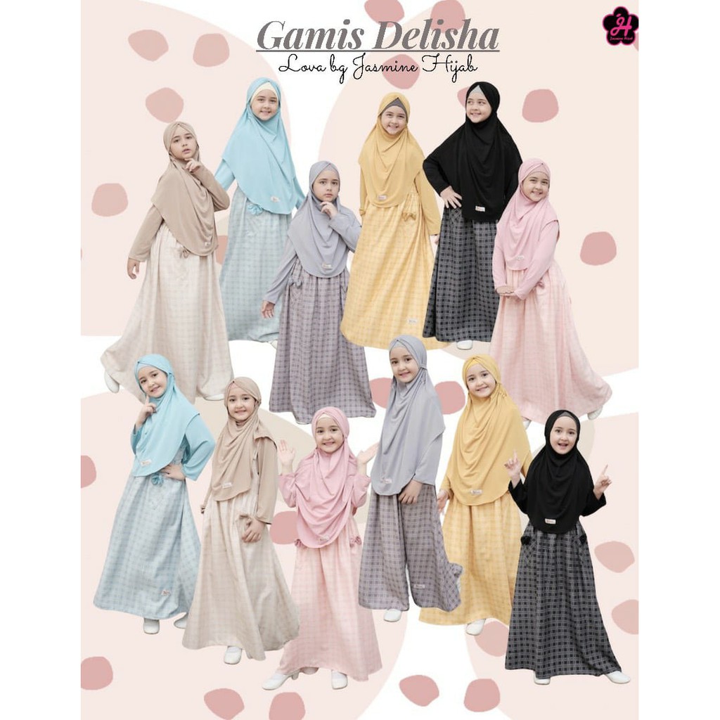 READY GAMIS DELISHA LOVA by JASMINE HIJAB|GAMIS ANAK PEEMPUAN|GAMIS ANAK MURAH|GAMIS ANAK TERBARU