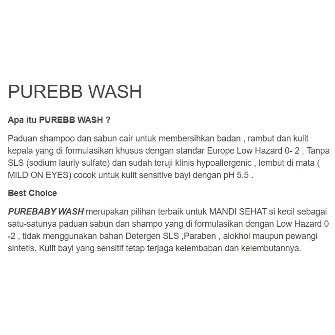 Pure BB Baby Bath Fruity Freshy Wash 230ml Sabun Cair Bayi