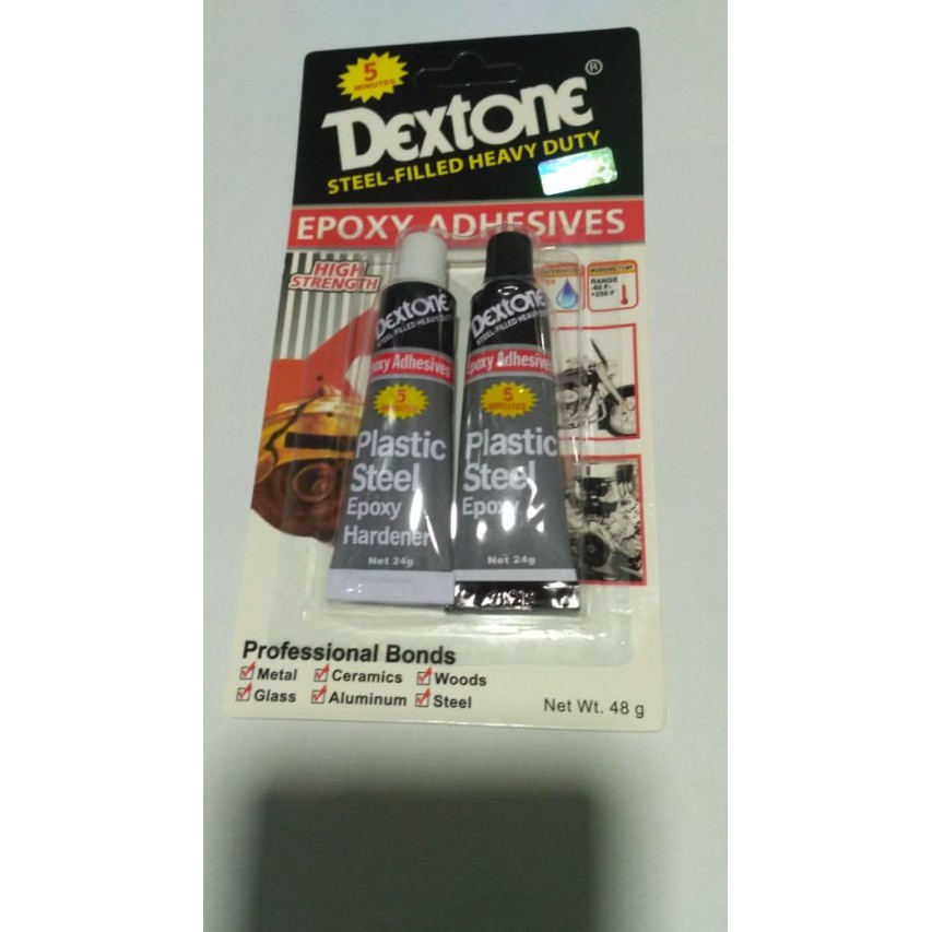 LEM BESI DEXTONE 5 MENIT ukuran 43gr / 15gr