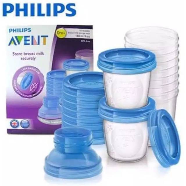 Philips Avent SCF618/10 Breast Milk Cup 180ml - Tempat Penyimpanan Asi