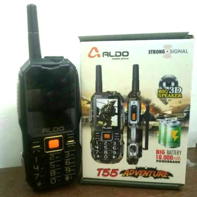 HP ALDO T55/T99/007 hp/power bank 10000 mAh/Senter imei resmi terdaftar-1