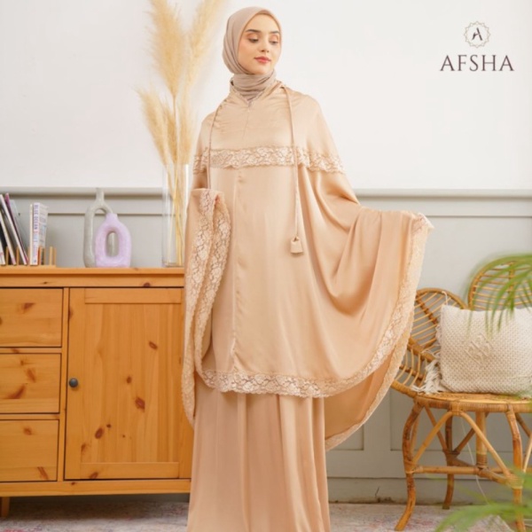 Mukena Shanum Series Afsha Hampers with Box - Marie Gold Murah