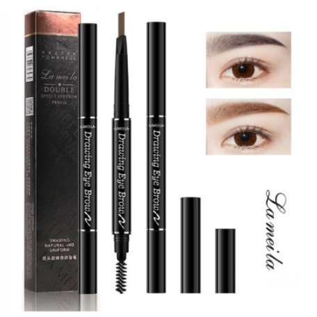 Lameila 7 Colors Double Heads Eyebrow Pencil Lasting Eyebrow Pen DJ 789