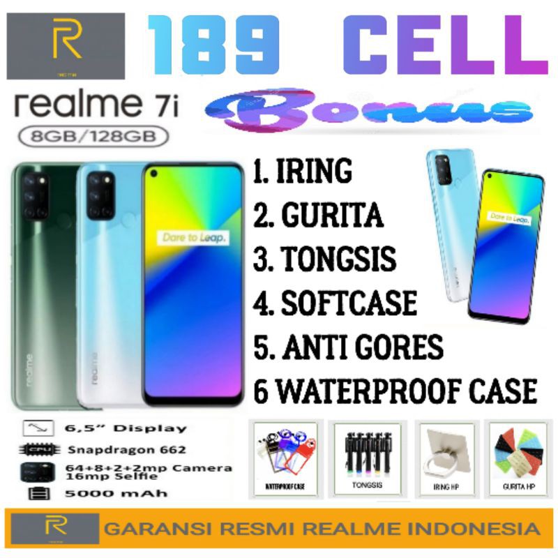 REALME 7i RAM 8/128 GB | REALME 8i 4/64 | NARZO 20 4/64 GARANSI RESMI REALME INDONESIA