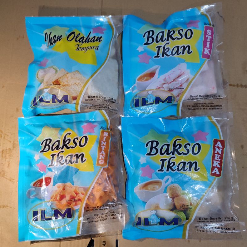 Jual Aneka Olahan Bakso Ikan 250gr Ilm Premium Stik Tempura Kotak Aneka