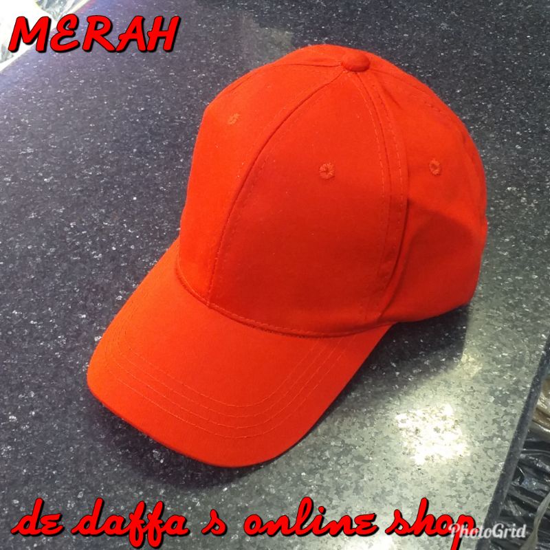 TOPI BASEBALL TWILL UNISEX ( PRIA WANITA ) WARNA HITAM POLOS BAGUS MURAH