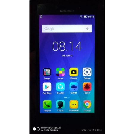 hp handphone murah 4G lenovo A6000 black SECOND super mulus fullset
