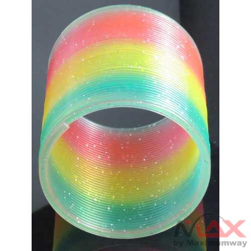 Qixing Toys Slinky Spring Rainbow Mainan Per mainan kreatif - MCS8709 Warna Multi Warna koleksi per akrobat warna pelangi