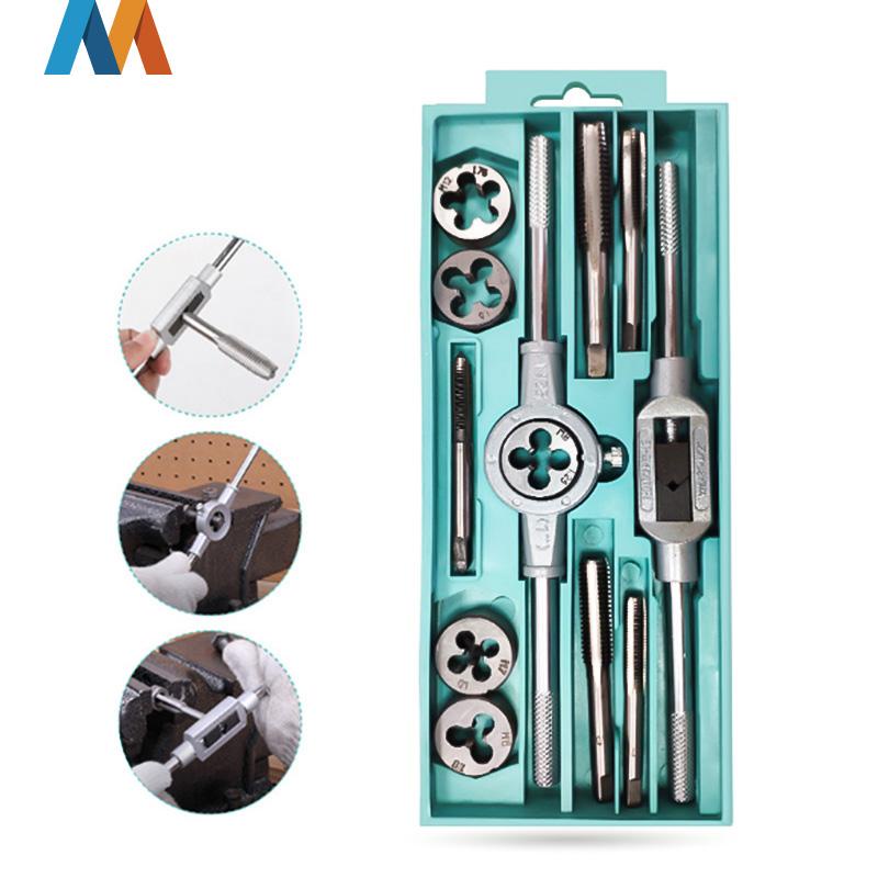 Mukava Alat Snai dan Tap Ulir Baut Senai Die Senei Kualitas Hand Tap and Dies Set 12 Pcs - TA1