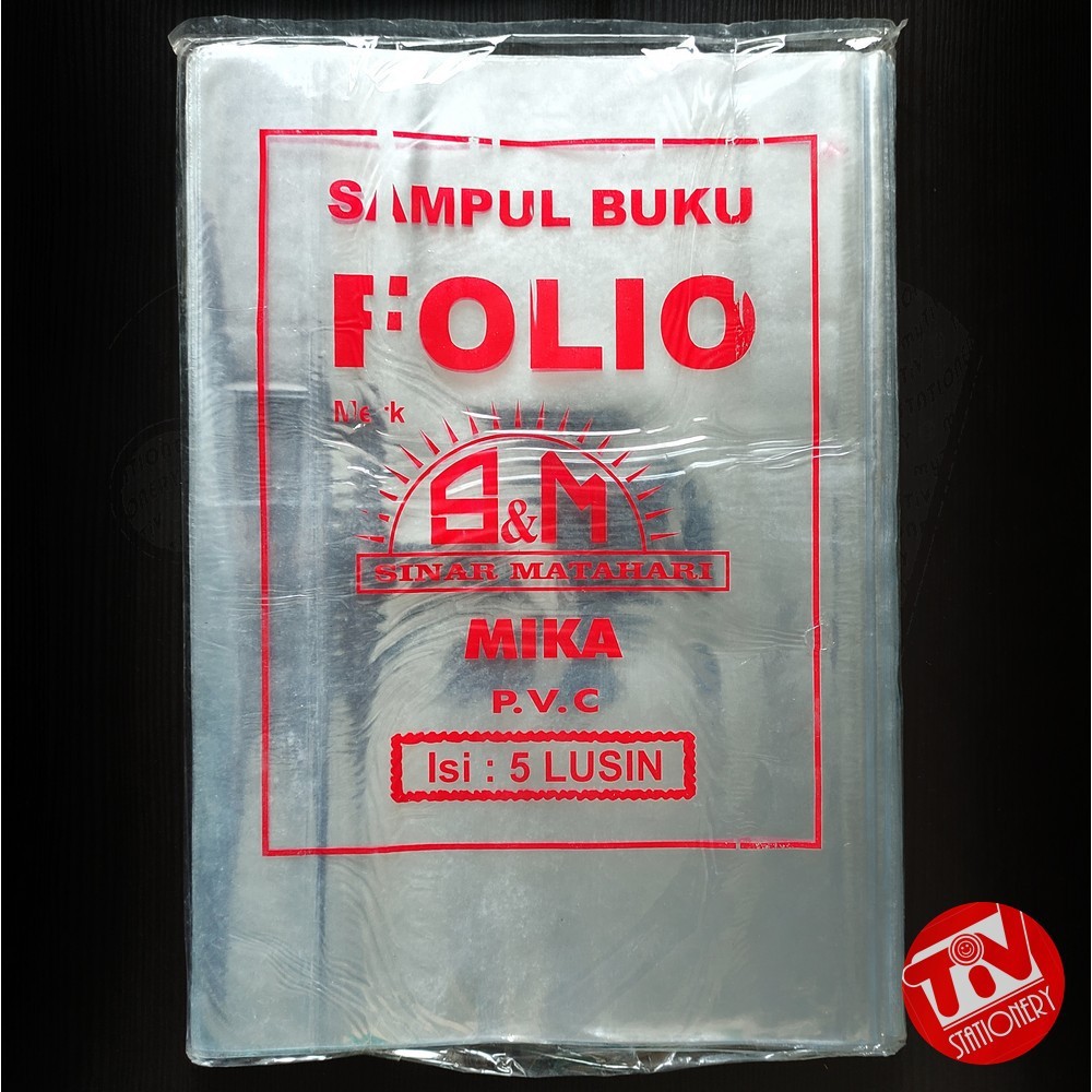 

Sampul Plastik Buku Folio Mika Bening (1 lusin)