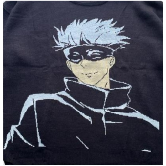 Sweater crewneck anime gojo satoru streetwear