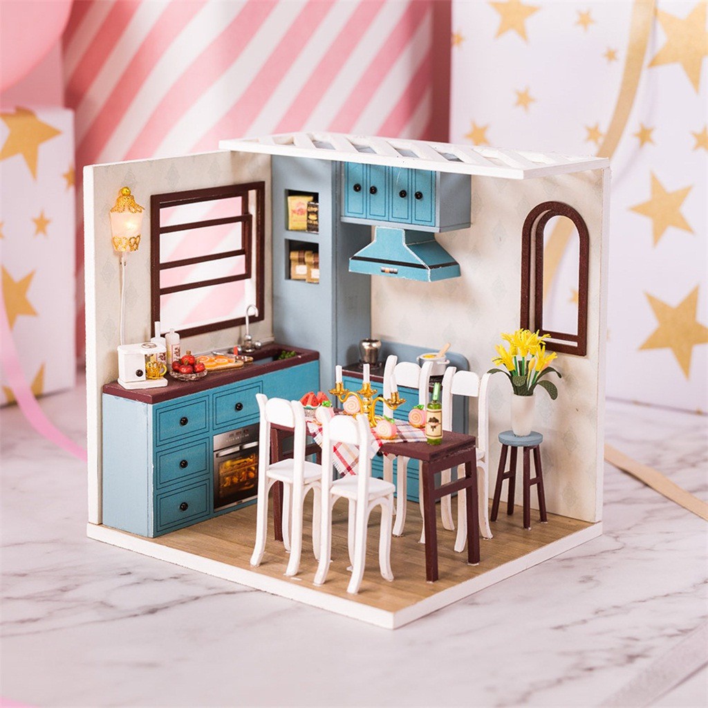 diy miniature dollhouse kit time apartment