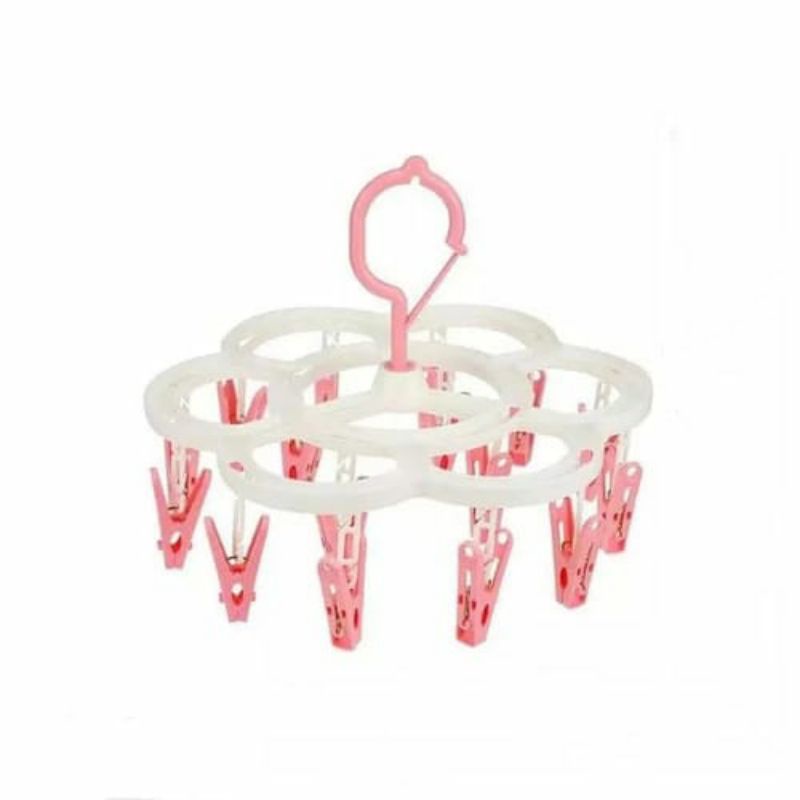 HANGER MULTIFUNGSI 8 JEPITAN/HANGER KAOS KAKI/HANGER CD