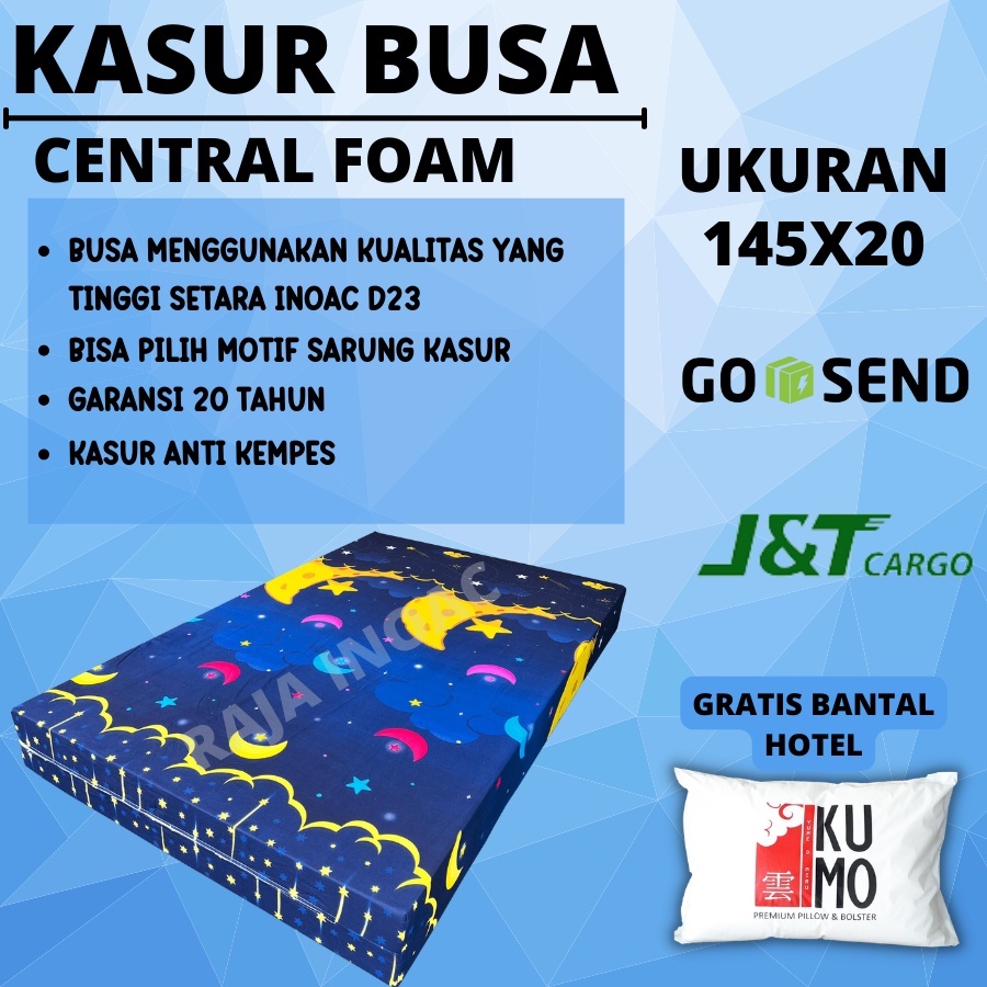 Kasur Busa CENTRAL FOAM  NO . 3  200x145x20 Tebal 20 cm Garansi 20 Tahun / Kasur BUSA ORIGNAL -RAJAINOAC