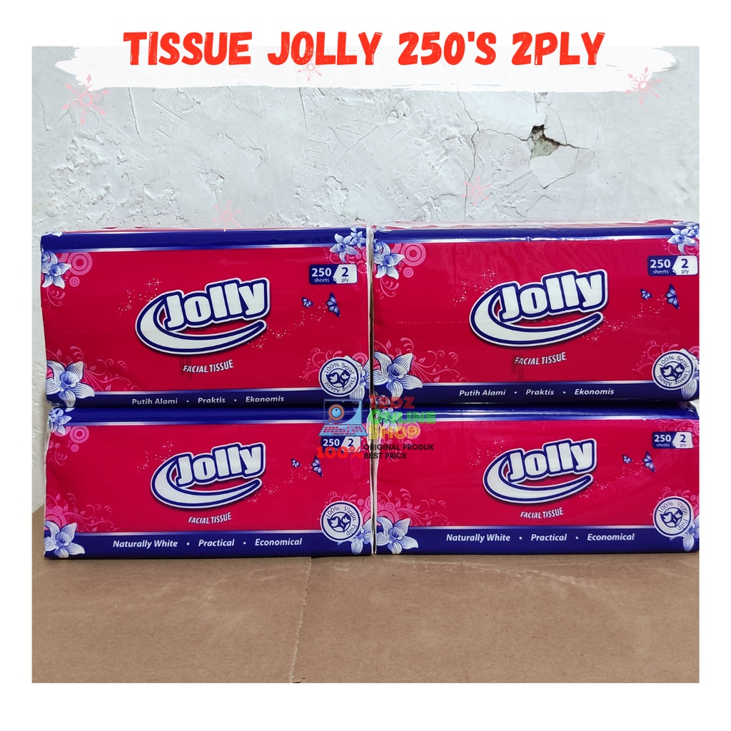 Facial Tissue Jolly 250's 2Ply