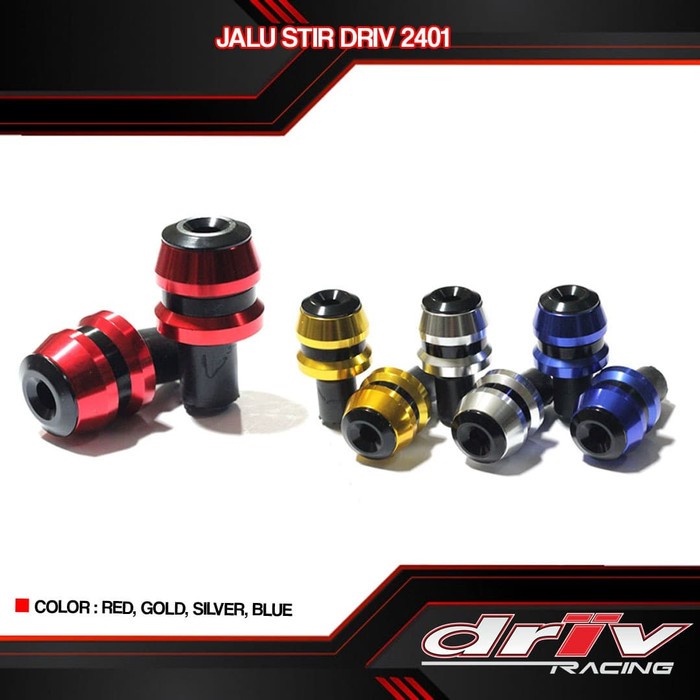 Jalu Stang stir Nmax Aerox Ninja Satria Vario Beat Mio Cnc red gold - Merah